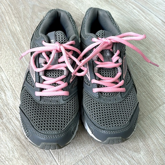 Reebok Woman Pheeham DMX Ride Running Sneakers Gray/Pink size 6.5 - Picture 2 of 9